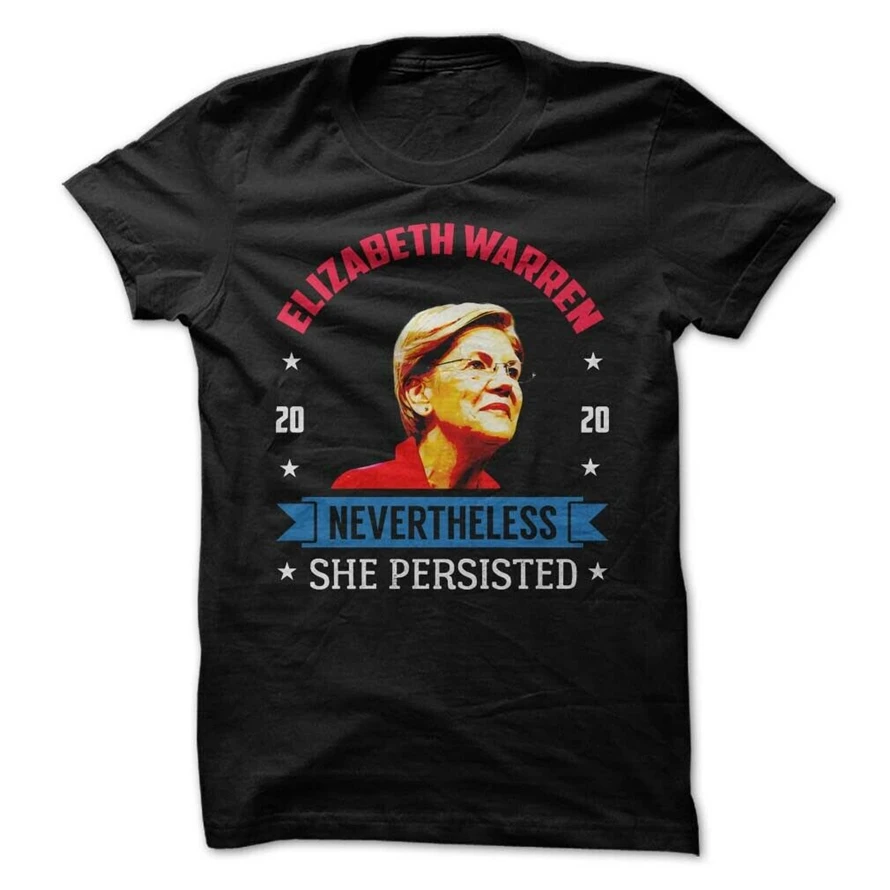Футболка с надписью Elizabeth Warren 2020 год мужская женская футболка | Мужская одежда
