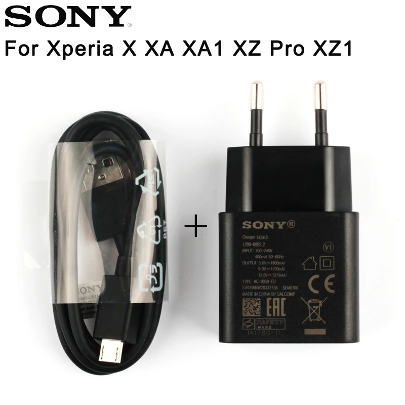 Адаптер для быстрой зарядки UCH10 Sony Xperia E5 C5 Ultra Z5 Premium J5 Compact XA XZ Pro PY7 21831A|Зарядные