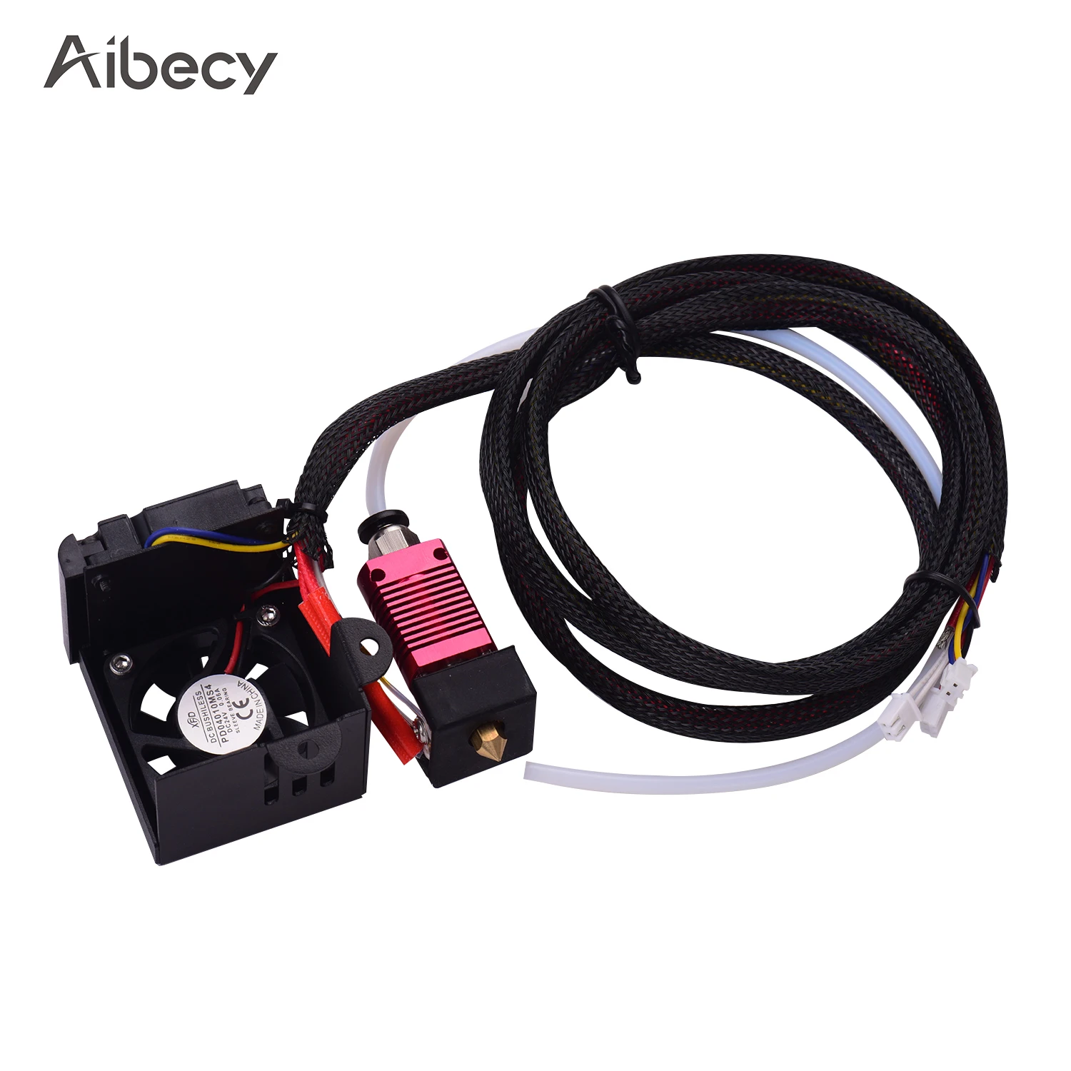 24 В Комплект экструдера Hotend в сборе с насадкой 0 4 мм алюминиевый нагревательный