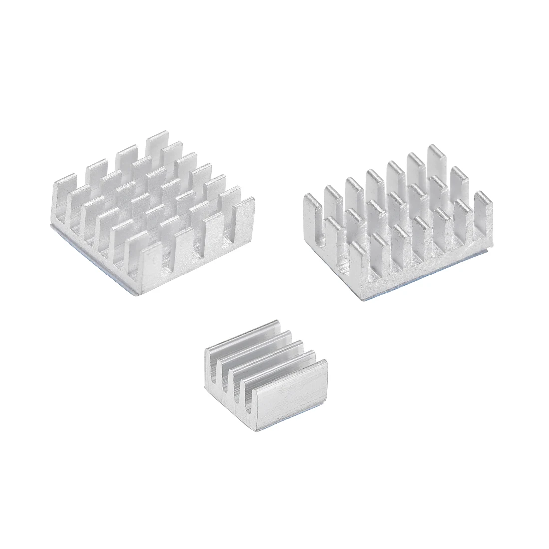 Алюминиевый радиатор uxcell с проводящей клейкой подушкой для RPI 3D принтера IC RAM 14x14x6