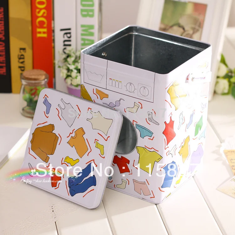 Дизайн стиральной машины Железный чехол для хранения с пластиковой ручкой