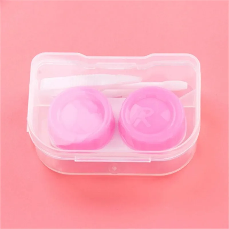 1 шт. простой креативный Портативный чехол для контактных линз карамельного