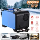 Автомобильный дизельный Обогреватель 12 В, 24 В, 8 кВт, автомобильный воздушный парковочный обогреватель, автомобильный топливный обогреватель, вентилятор, автомобильный внутренний вспомогательный обогреватель, ЖК-дисплей для грузовика