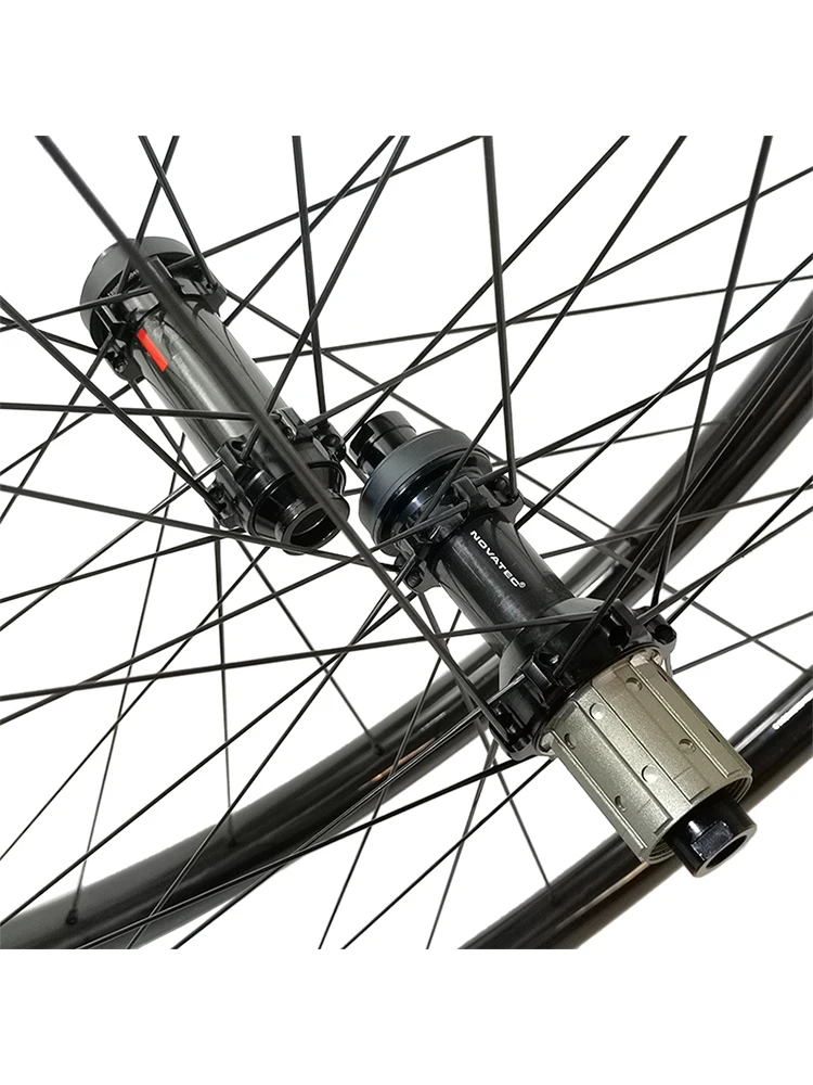 1195g 29er 30mm Asymmetric MTB XC Boost Tubeless Ready Carbon Wheels With Novatec D411CB-B15 110mm D412CB-B12 148mm Center Lock | Спорт и