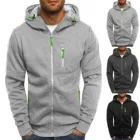 Куртка мужская Осенняя Повседневная Толстовка модная куртка с капюшоном в стиле хип-хоп мужские однотонные пальто на молнии зимняя куртка с капюшоном пальто # f3