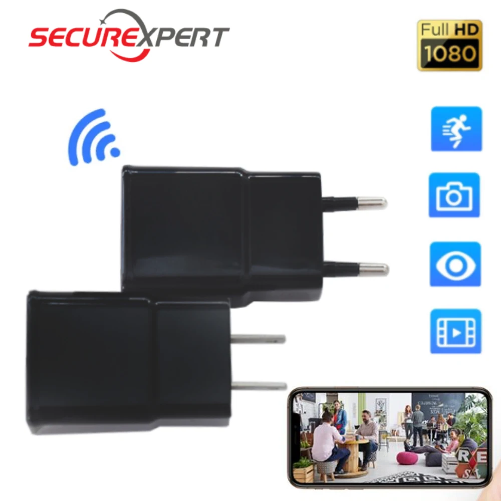 USB-видеокамера с вилкой для ЕС/США 1080P Wi-Fi | Электроника