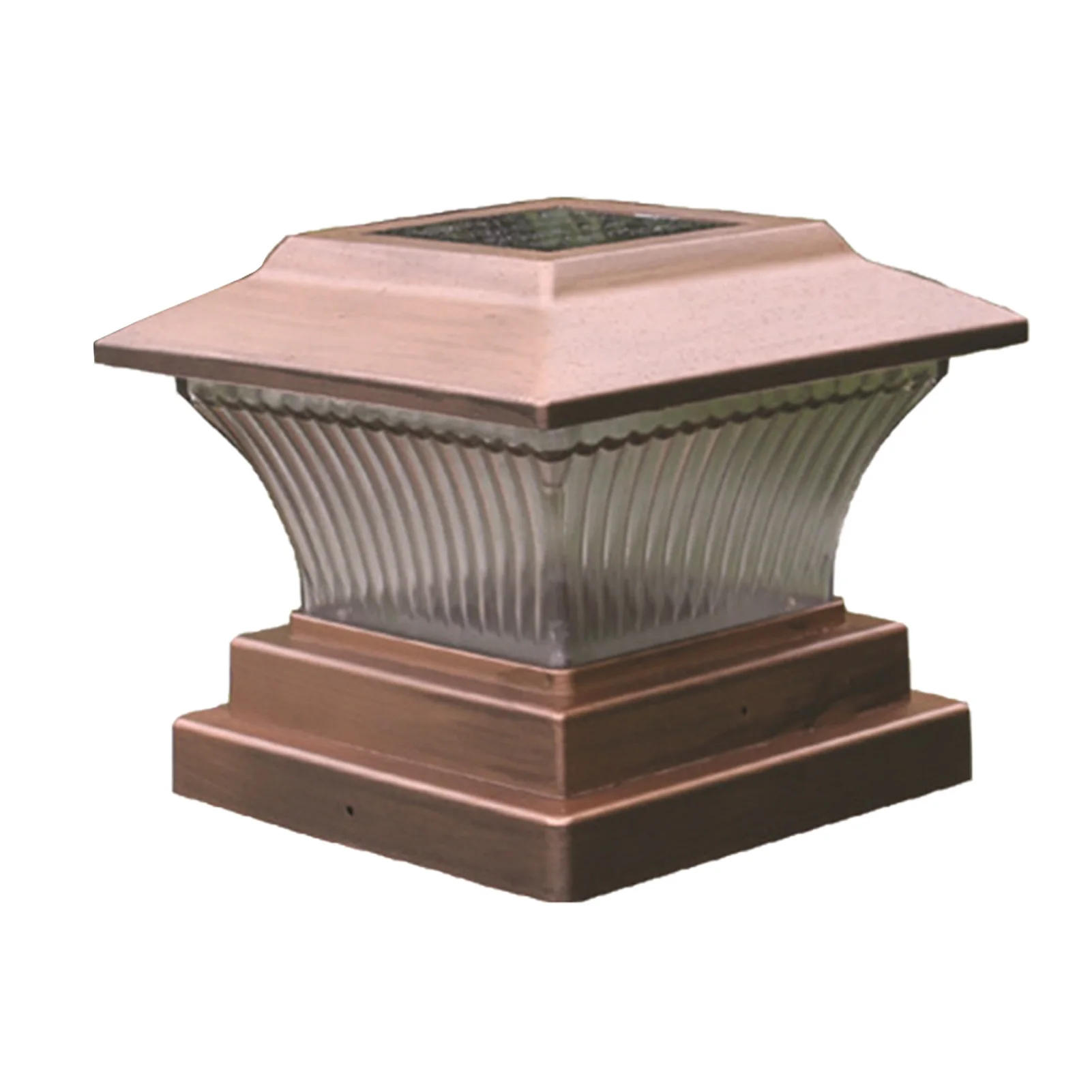 

Walkway Solar Powered Square LED Deck Post Light Outdoor Garden Pathway With Screws Patio Waterproof Landscape Easy Install