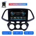 Автомагнитола на Android 10, мультимедийный проигрыватель с радио, аудио, видео, FM, Wi-Fi, для Hyundai Santro ATOS 2018, Модифицированная автомобильная навигация HD