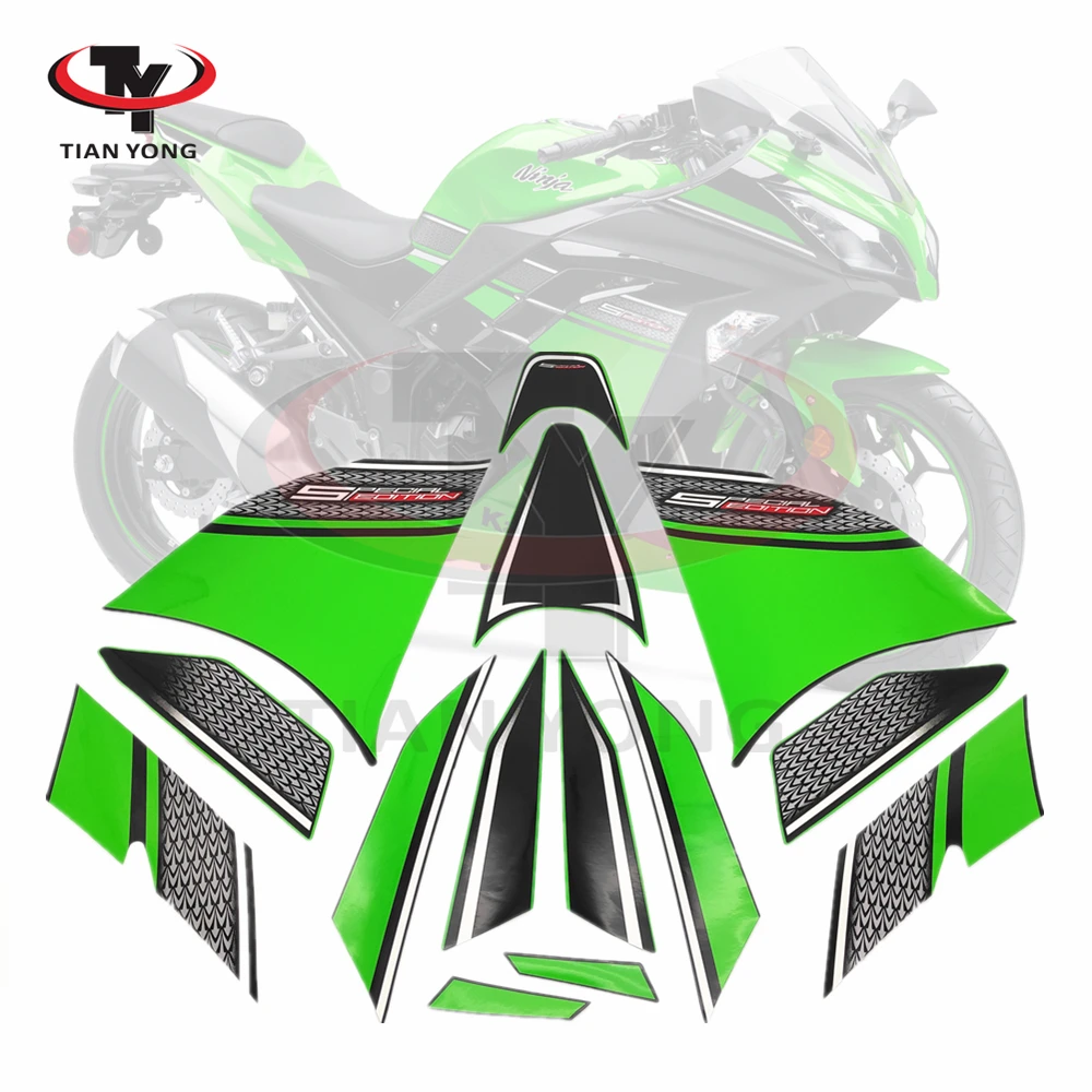 Мотоцикл для Kawasaki Fit Ninja 300 полный комплект Защитная Наклейка гонок 2013 год высокое