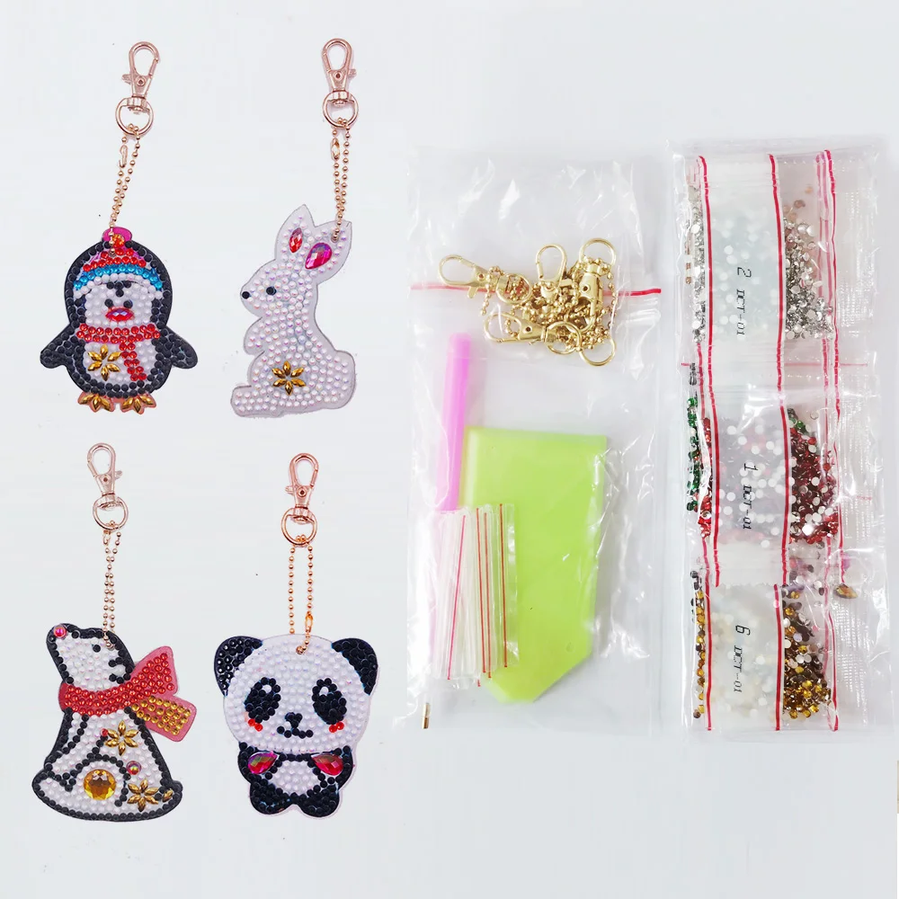 4/5/6 шт. DIY алмазная живопись брелок полная выкладка особой формы ювелирные