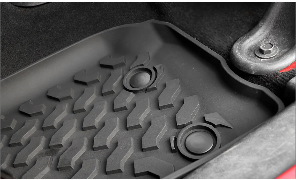 MOPAI коврики для Jeep Wrangler JK 2007, резиновые автомобильные Нескользящие Задние Коврики для ног, коврики для подкладки, коврики для JK Wrangler, аксессуары