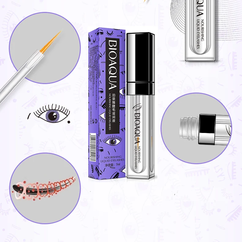 BIOAQUA Усилитель роста ресниц сыворотка для питательная жидкая натуральная