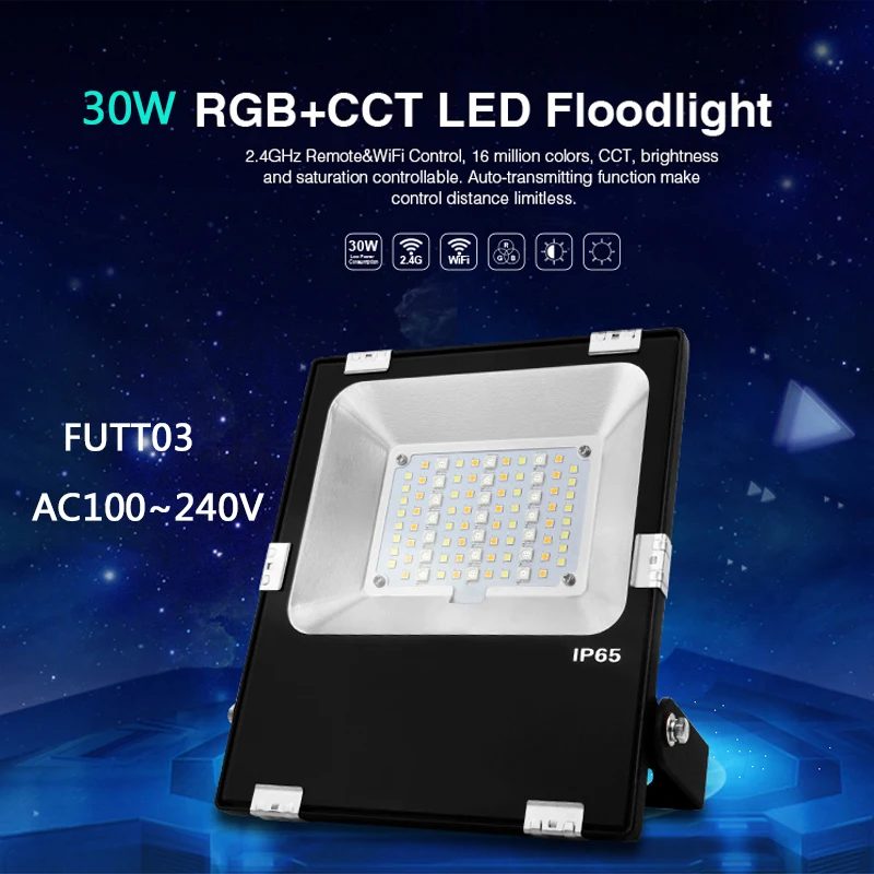 MiBOXER 10 Вт/20 Вт/30 Вт/50 Вт RGB + CCT Светодиодный светильник IP65 наружный садовый FUTT02/ FUTT03/