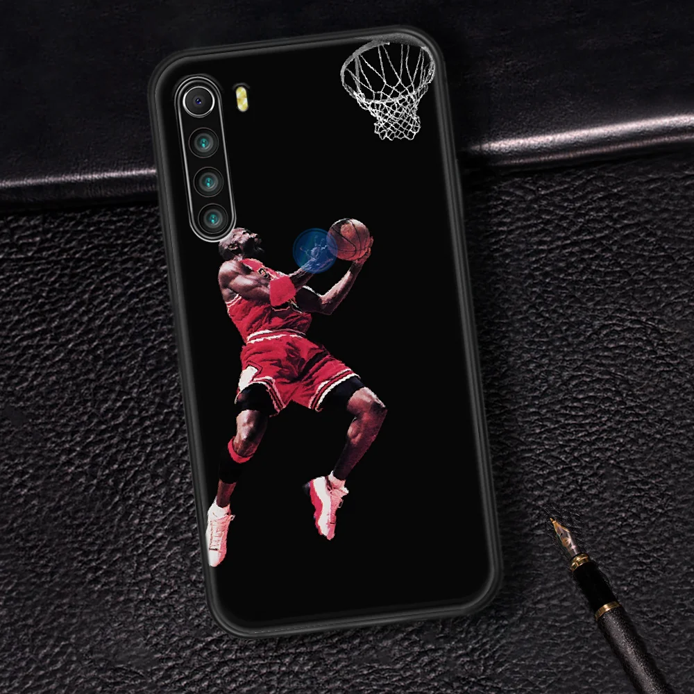 

Basketball Jordan Phone Case Cover Hull For XIAOMI Redmi 7 7A 8 8A 9 9C Note 6 7 8 9 9S K20 Pro K30 black Prime Fashion Cover