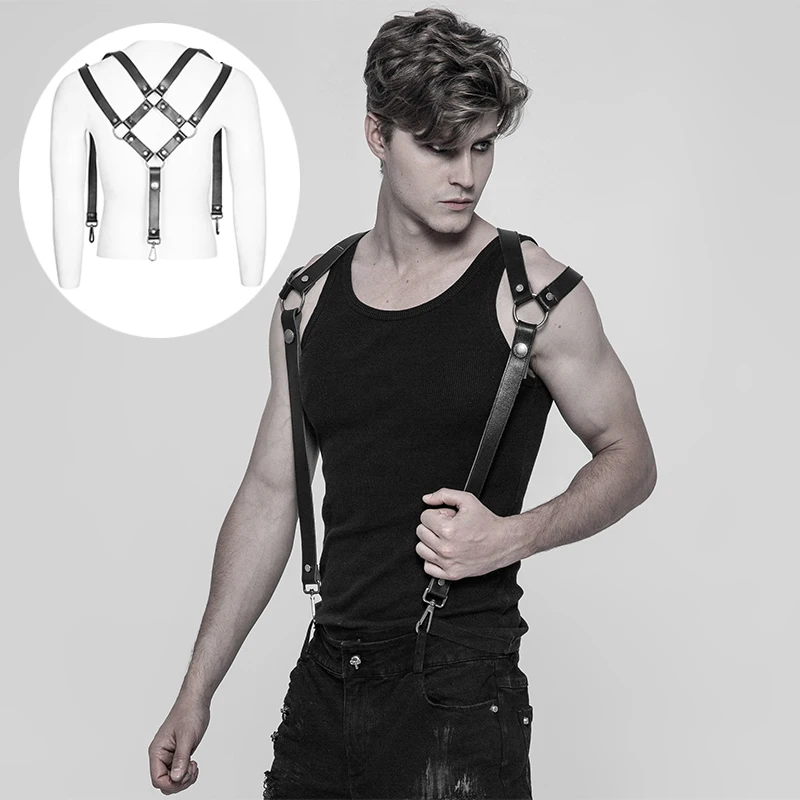 Панк рейв Британский уличный панк заклепки плечевой ремень Пояс Хэллоуин