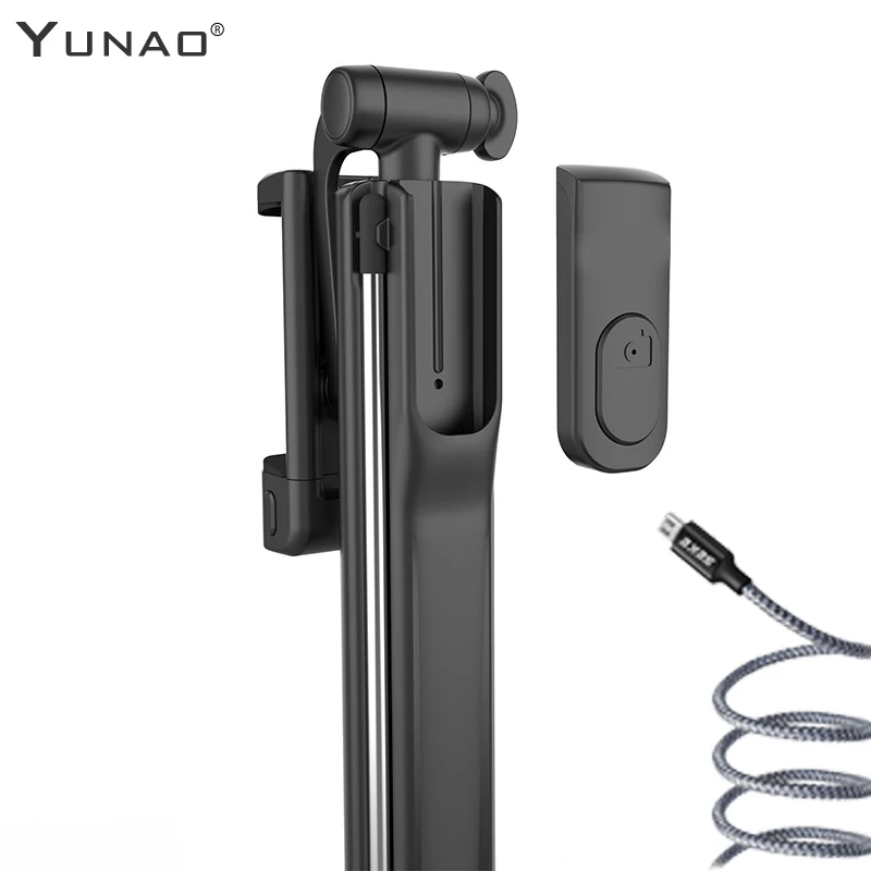 Селфи-палка YUNAO A17 с Bluetooth заряжаемая селфи-Палка поддержкой пульта