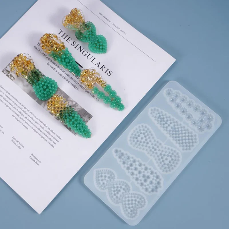 1 шт. шикарная заколка для волос УФ полимерная форма ювелирные принадлежности