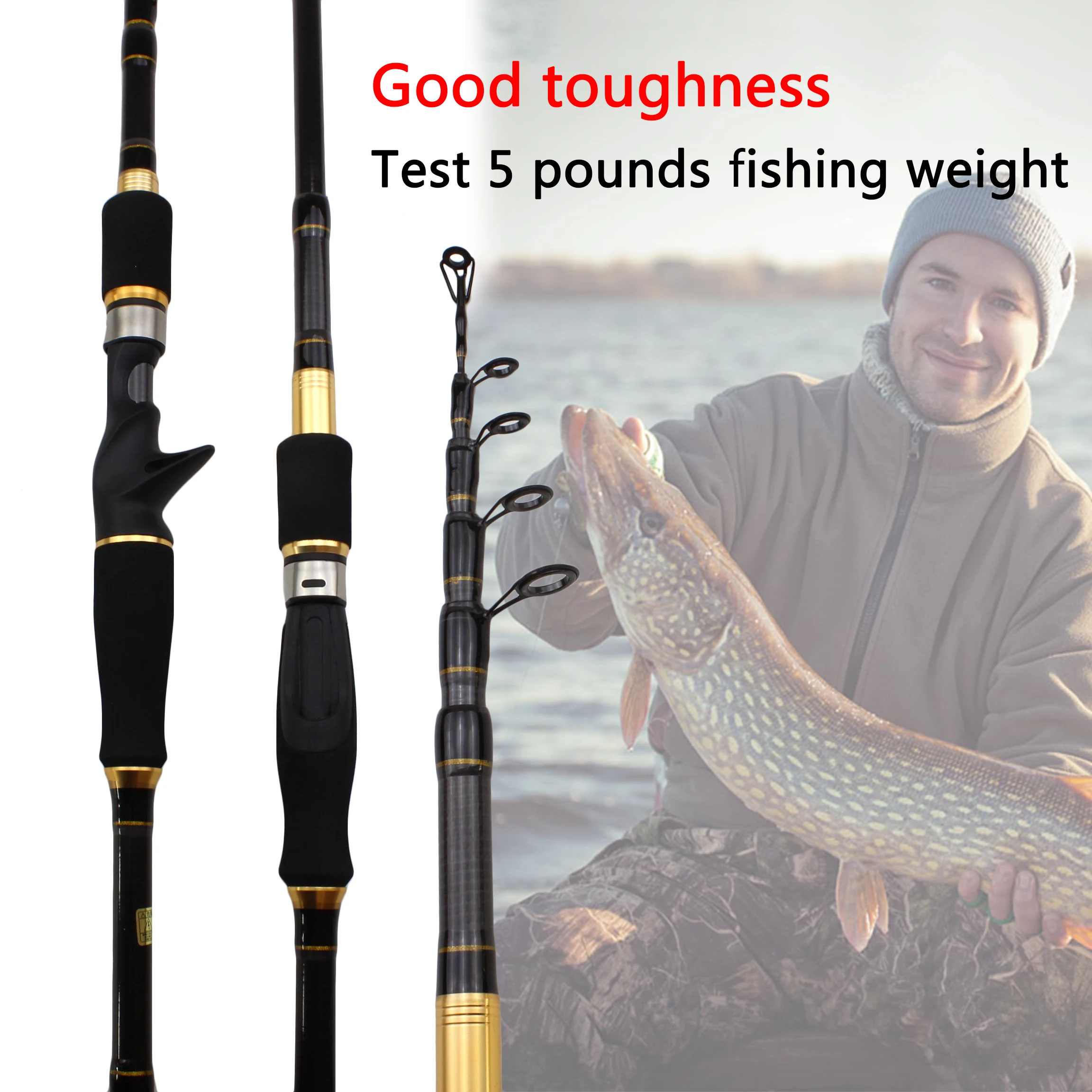Карбоновая удочка M power lure 7 г 28 1 8 м 2 М 4 портативная телескопическая Спиннинг