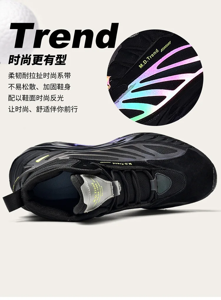

2021 New Casual High-top Gradient Fashion Trend Men Shoes