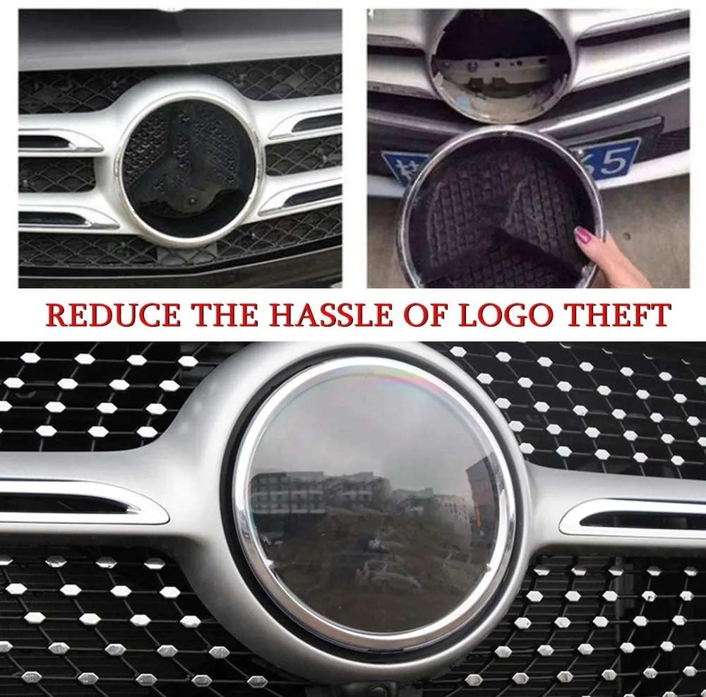 Защитная пленка для логотипа автомобиля 19 см 21 внешние аксессуары Mercedes Benz A C Class GLC