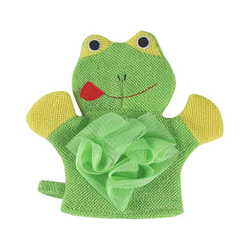 

Soft Baby Bath Brush Kids Body Scrubber Exfoliating Sponge Cartoon Animal Shower Gloves Skin Cleaner Cleaning Tool for Children