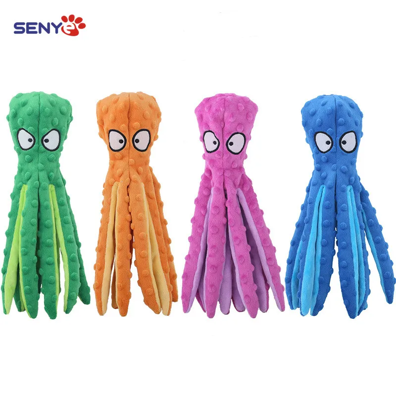 Новый продукт плюшевая игрушка для домашних животных осьминог кожа ракушка