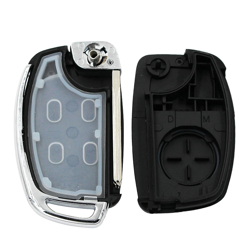 Складная откидная оболочка ключа дистанционного управления чехол с 3 кнопками