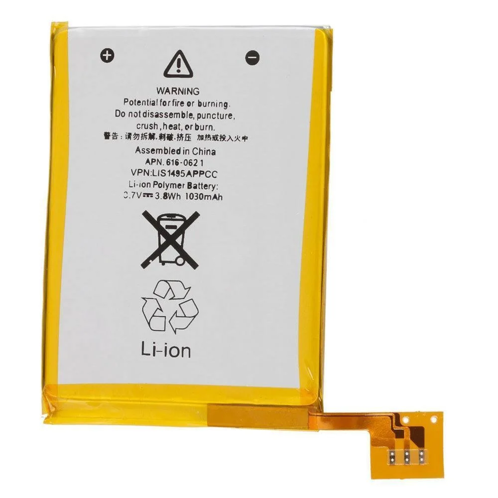 

1030mAh 616-0621 / LIS1495APPCC внутренняя Замена литий-ионная батарея для iPod Touch 5th 5 5g поколение батарей