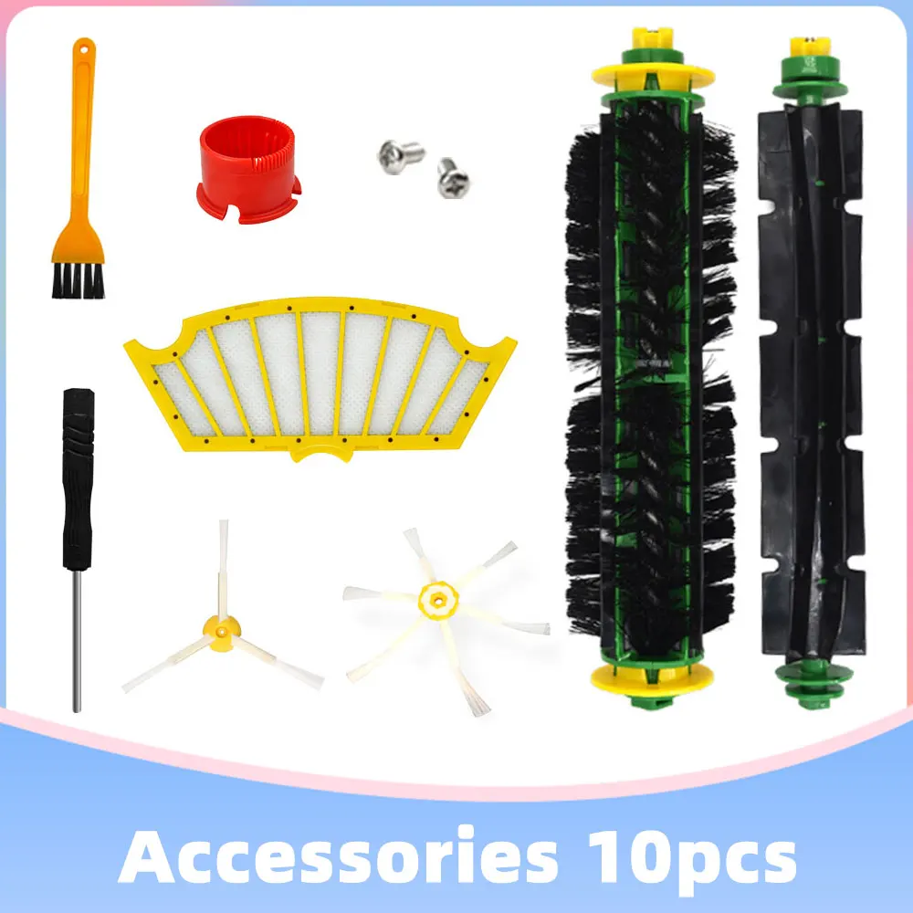 

Good Performance Filter Brush Round Cleaning Accessories Kit For iRobot Roomba 500 Series 510 530 540 550 560 580 570