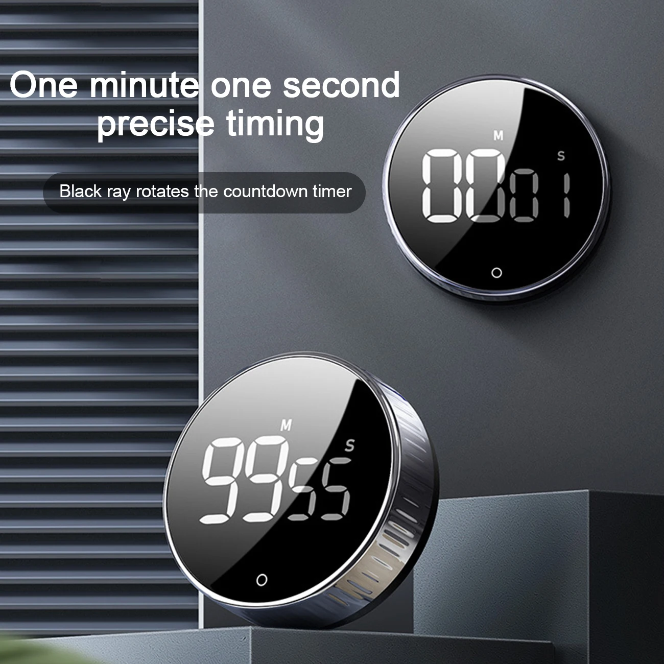 

Kitchen Timer Magnetic Digital Timer for Cooking Shower Study Stopwatch LED Counter Alarm Clock Manual Electronic Countdown