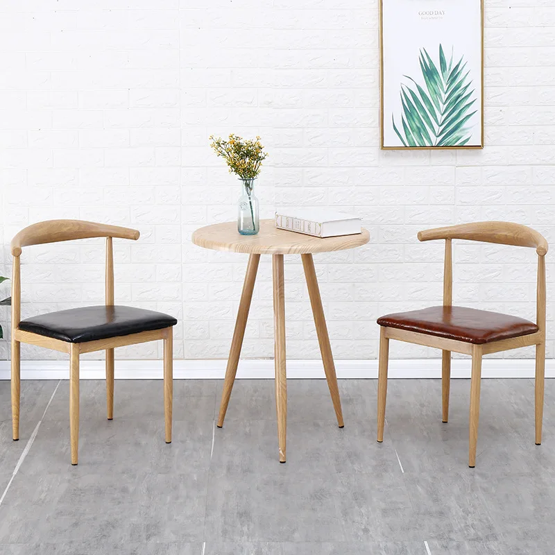 Фабричный прямой обеденный стол и стул для отдыха ресторан железный