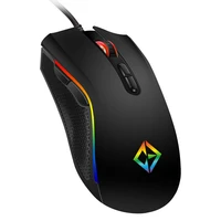 combrite usb wired gaming mouse rainbow rgb led programmable 7 button mice gamer 4800 dpi adjustable for pc laptop notebook