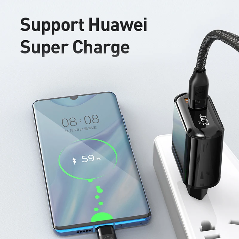 ROCK цифровой дисплей Quick Charge 4,0 3,0 USB зарядное устройство QC3.0 зарядное устройство для iPhone 11 Pro samsung Xiaomi type C PD настенное быстрое зарядное устройство