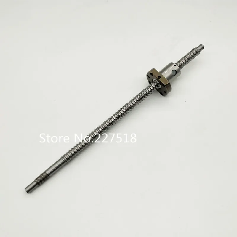 Шариковый винт 2 шт. 12 мм С7 SFU1204 1000 plus RM1204 фланцевый с одной гайкой ЧПУ BK/BF10