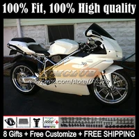 injection bodys for ducati 749 999 749s 999s 62cl 1077 749 999 s r 749r 999r 05 06 999 749 2005 2006 oem fairing kit pearl white