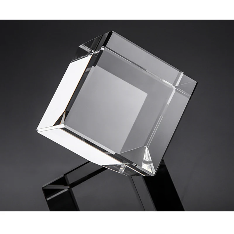 Суперпрозрачный кубический стеклянный объектив K9 прозрачный Кристальный