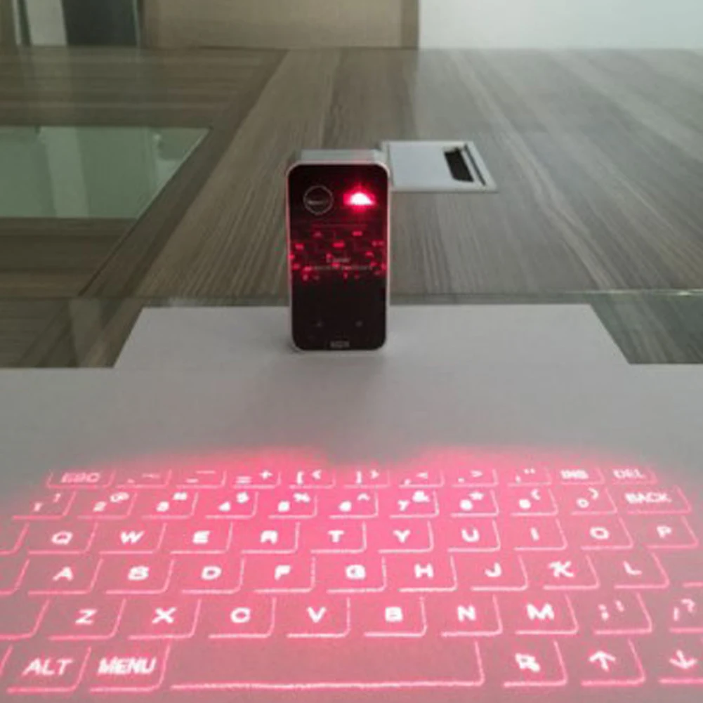 Новая Bluetooth Лазерная беспроводная клавиатура виртуальная проекция портативная