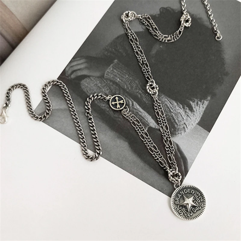 Женское ожерелье из серебра 925 пробы с круглыми буквами | Украшения и аксессуары