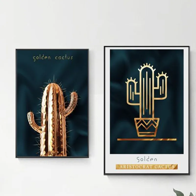

Nordic Frameless Decorative Picture Living Room Poster Printing Wall Decoration Cactus Hanging Painting Mural Artistic Gift