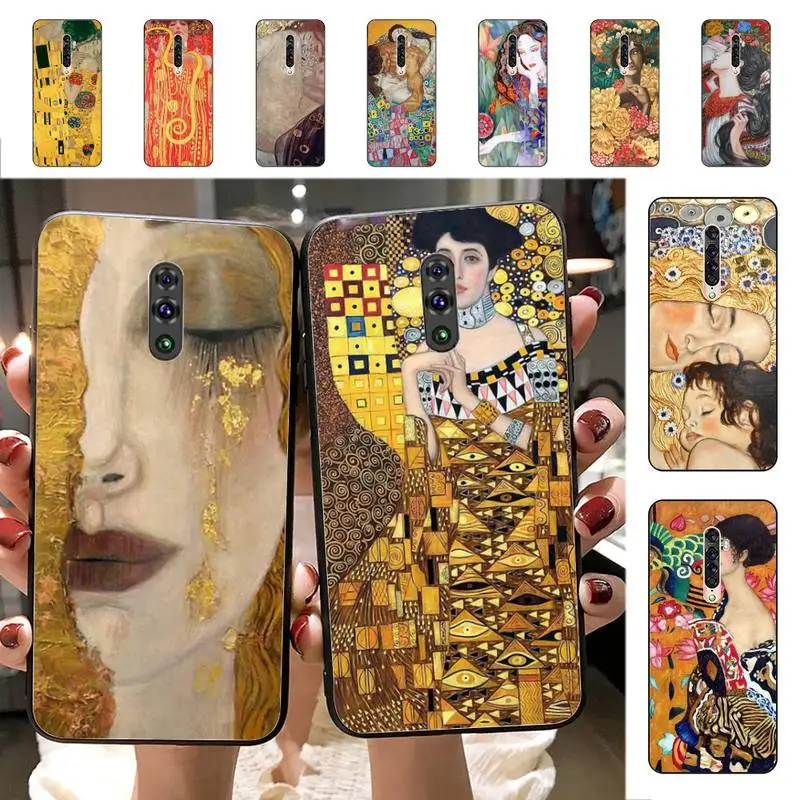 

Yinuoda gustav klimt the kiss lady klimt Phone Case for Vivo Y91C Y11 17 19 17 67 81 Oppo A9 2020 Realme c3