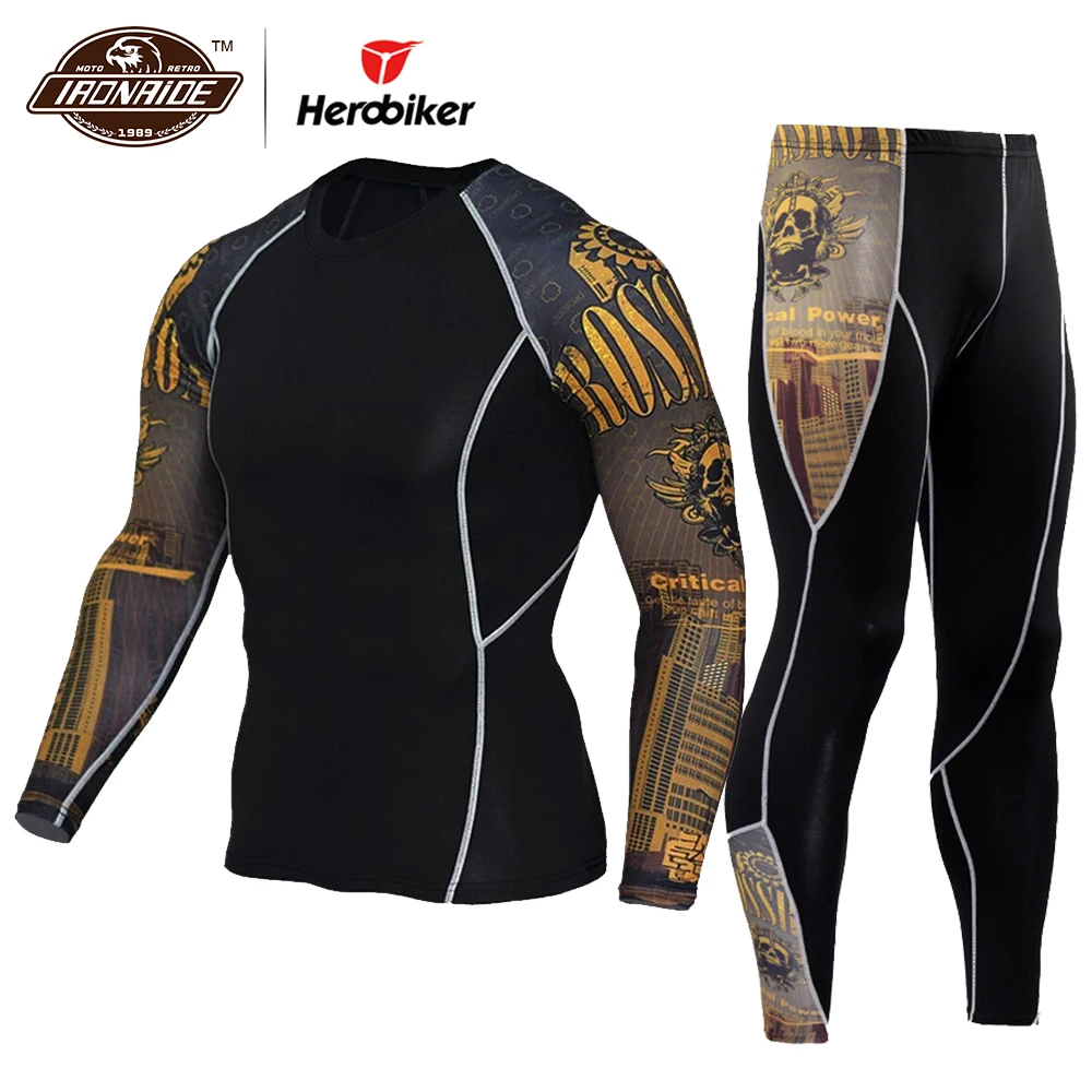 HEROBIKER летняя мотоциклетная куртка Быстросохнущий мотоциклетный костюм футболка