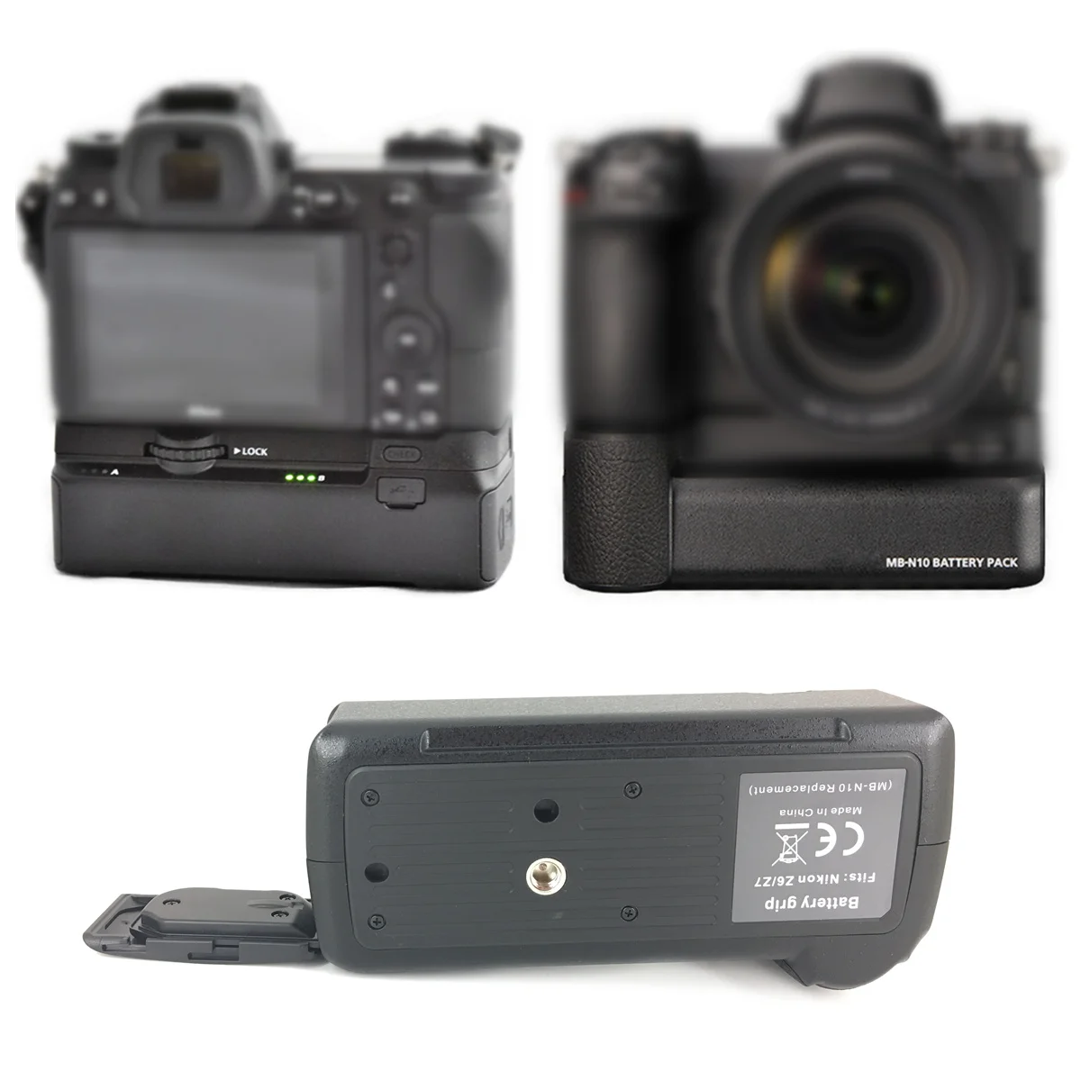 Вертикальный держатель аккумулятора для камеры Nikon Z5 Z6 Z7 II Z6II Z7II 2 шт. - купить по