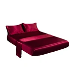 Комплект постельного белья Роскошный Королевский размер Комплект постельного белья сатиновая простыня наволочки постельное белье наволочка постельное белье и простыня