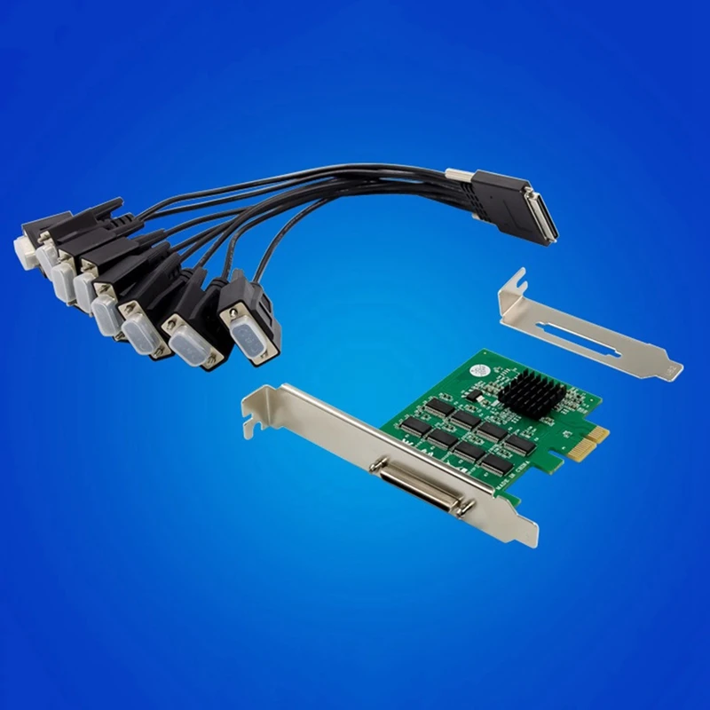 

PCI-E XR17V358 PRO 8S Multi-String I/O Card DR 9-Pin RS232 Native Industrial COM Port Industrial I/O Card
