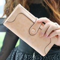 new fashion women wallet faux suede long wallet women matte leather lady purse high quality female wallets card holder