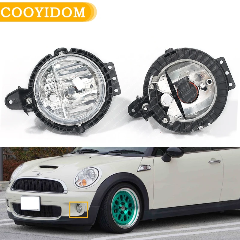 

Left Right Car Clubman Cooper Roadster Countryman one Fog Light Clubvan With Bulb Driving Lamp For BMW Mini R55 R56 R57 R58 R59
