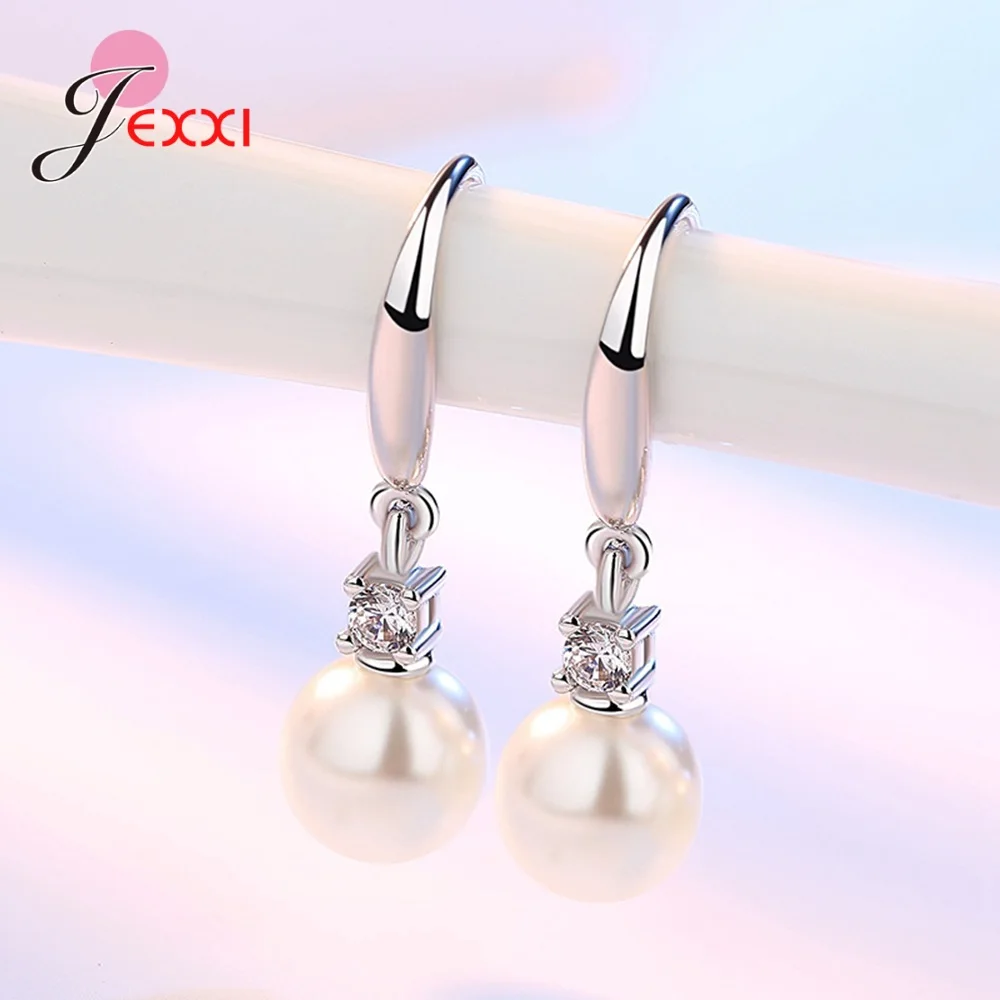 Большая Акция подлинное серебро 925 пробы серьги с ярким пресноводным жемчугом