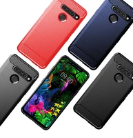 50PCSLOTShock Absorption Cover Soft TPU Case for LG G8S G8 G7 G6 PLUS ThinQ K50S Q70 V40 V30 v35 v30s Stylo 4 plus Q8 Q9 Q6