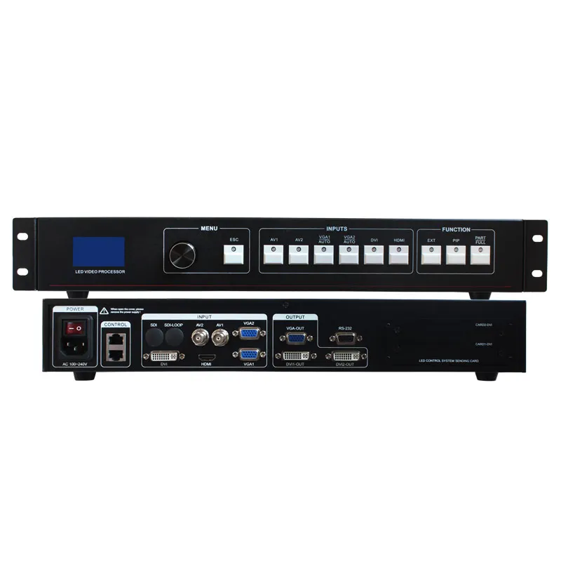 Уличный сценический настенный светодиодный видеопроцессор MVP508 scaler HD SDI HDMI