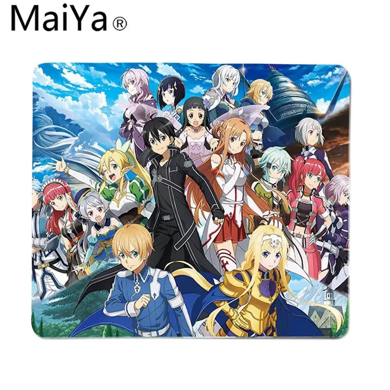 

Maiya High Quality Sword Art Online SAO Rubber Mouse Durable Desktop Mousepad Top Selling Wholesale Gaming Pad mouse